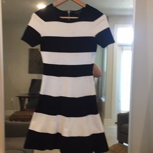 Black & White Stripped Knit Dress
